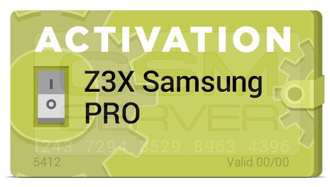 Z3X PRO ACTIVATION FOR Z3X BOX