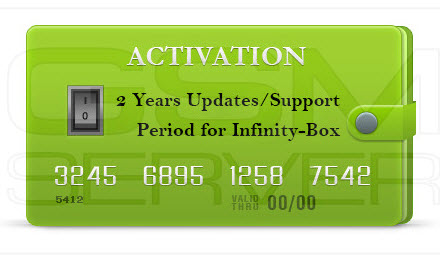 Infinity-Box/Dongle 2 Year Support Activation Chinese Miracle-2 (Release) included